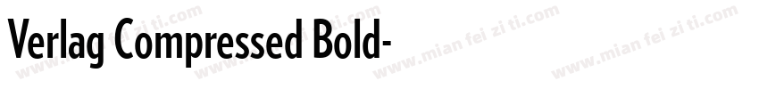 Verlag Compressed Bold字体转换